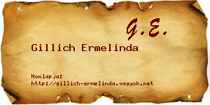 Gillich Ermelinda névjegykártya